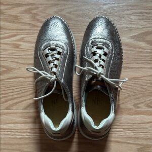 Gold Metallic Sneakers